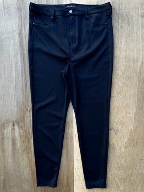 LIVERPOOL LOS ANGELES COATED TAPERED DRESS PANTS WOMEN’S sz 16/33 High Rise